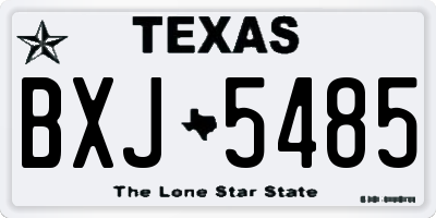 TX license plate BXJ5485