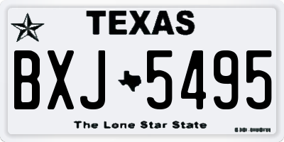 TX license plate BXJ5495