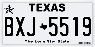 TX license plate BXJ5519