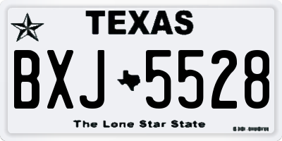 TX license plate BXJ5528