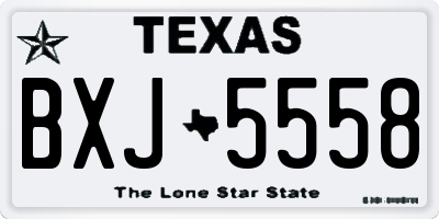 TX license plate BXJ5558