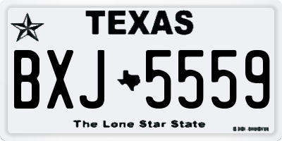 TX license plate BXJ5559