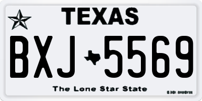 TX license plate BXJ5569
