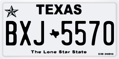 TX license plate BXJ5570