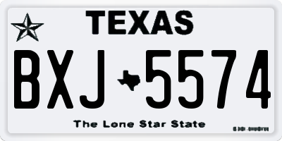 TX license plate BXJ5574
