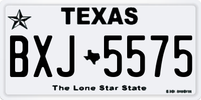 TX license plate BXJ5575