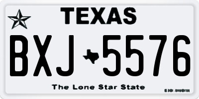 TX license plate BXJ5576