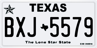 TX license plate BXJ5579