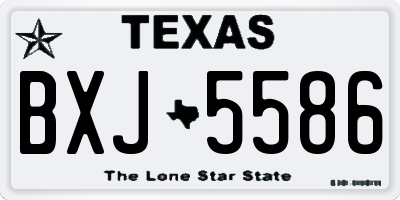 TX license plate BXJ5586