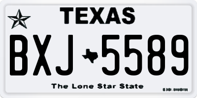 TX license plate BXJ5589