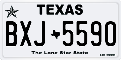 TX license plate BXJ5590