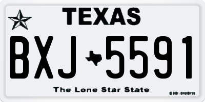 TX license plate BXJ5591