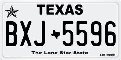TX license plate BXJ5596