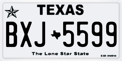TX license plate BXJ5599