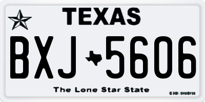 TX license plate BXJ5606