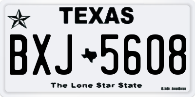 TX license plate BXJ5608