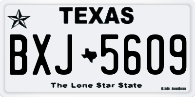 TX license plate BXJ5609