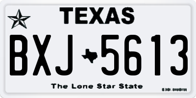 TX license plate BXJ5613