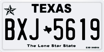 TX license plate BXJ5619