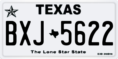 TX license plate BXJ5622