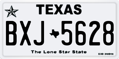 TX license plate BXJ5628