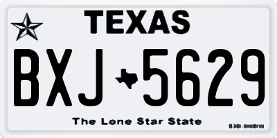 TX license plate BXJ5629