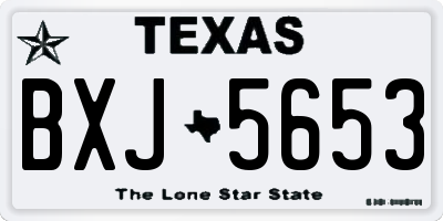 TX license plate BXJ5653