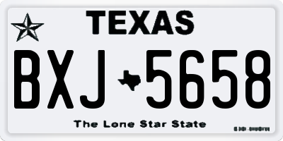 TX license plate BXJ5658