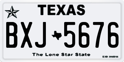 TX license plate BXJ5676
