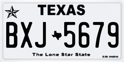 TX license plate BXJ5679