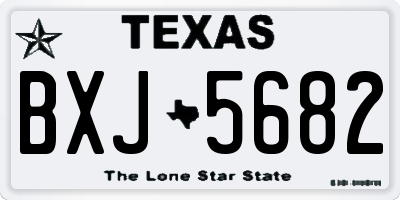 TX license plate BXJ5682