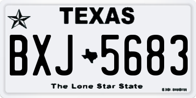 TX license plate BXJ5683