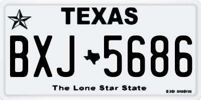 TX license plate BXJ5686