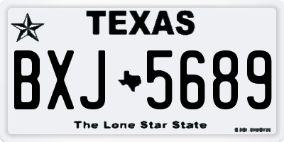 TX license plate BXJ5689