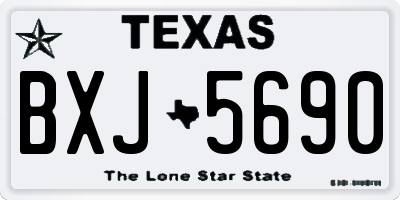 TX license plate BXJ5690