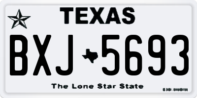 TX license plate BXJ5693