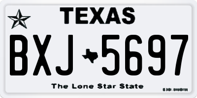 TX license plate BXJ5697