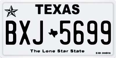 TX license plate BXJ5699