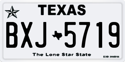 TX license plate BXJ5719