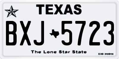 TX license plate BXJ5723