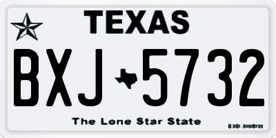 TX license plate BXJ5732