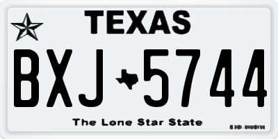 TX license plate BXJ5744