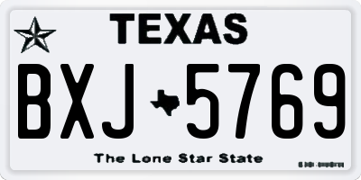 TX license plate BXJ5769