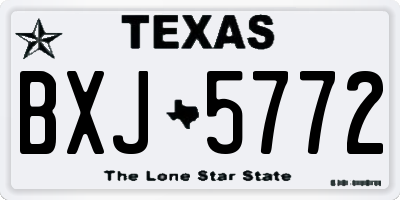 TX license plate BXJ5772