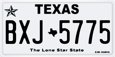TX license plate BXJ5775