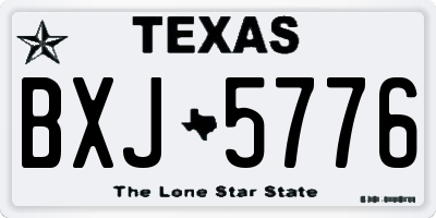 TX license plate BXJ5776
