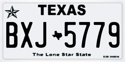 TX license plate BXJ5779