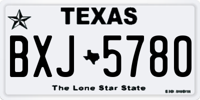 TX license plate BXJ5780