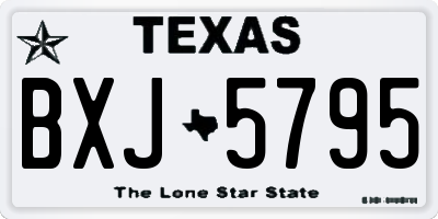 TX license plate BXJ5795