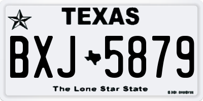 TX license plate BXJ5879